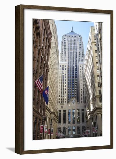 Chicago Board of Trade Building, Downtown Chicago, Illinois, United States of America-Amanda Hall-Framed Photographic Print