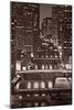 Chicago Bridges BW-Steve Gadomski-Mounted Photographic Print