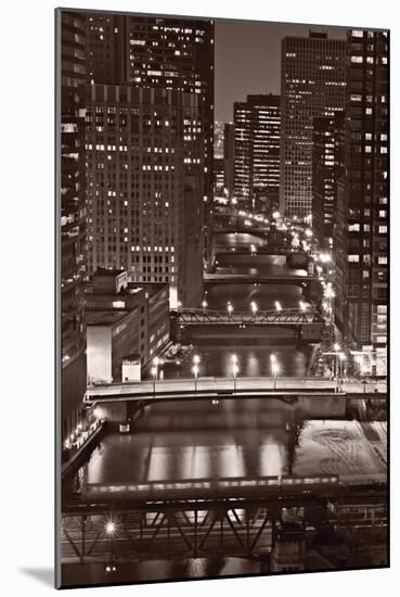 Chicago Bridges BW-Steve Gadomski-Mounted Photographic Print