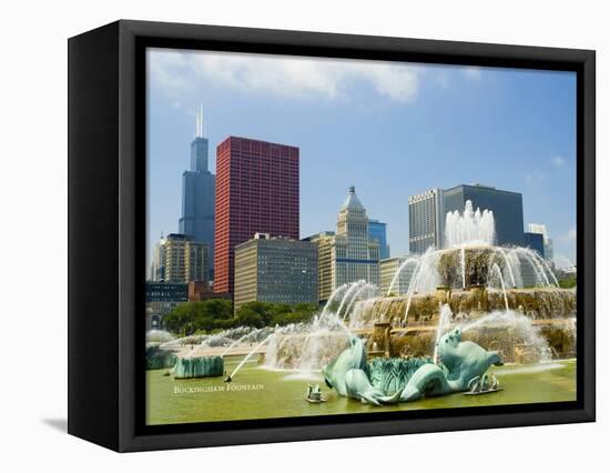 Chicago Buckingham Fountain-Patrick Warneka-Framed Premier Image Canvas