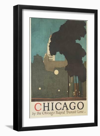 Chicago by the Chicago Rapid Transit Line-Ervine Metzl-Framed Giclee Print