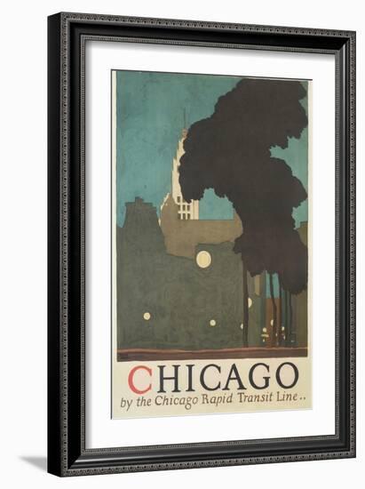 Chicago by the Chicago Rapid Transit Line-Ervine Metzl-Framed Giclee Print