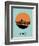 Chicago Circle Poster 1-NaxArt-Framed Art Print