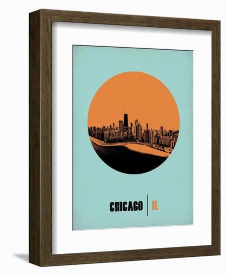 Chicago Circle Poster 1-NaxArt-Framed Art Print