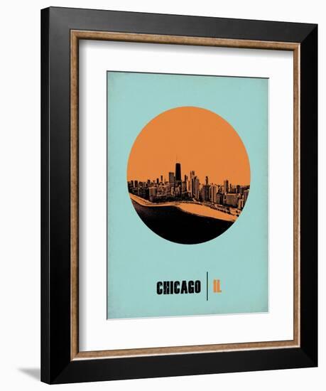 Chicago Circle Poster 1-NaxArt-Framed Art Print