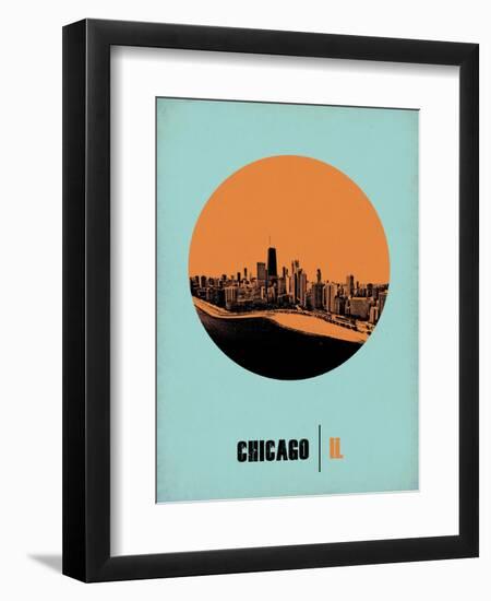 Chicago Circle Poster 1-NaxArt-Framed Art Print