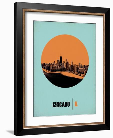 Chicago Circle Poster 1-NaxArt-Framed Art Print