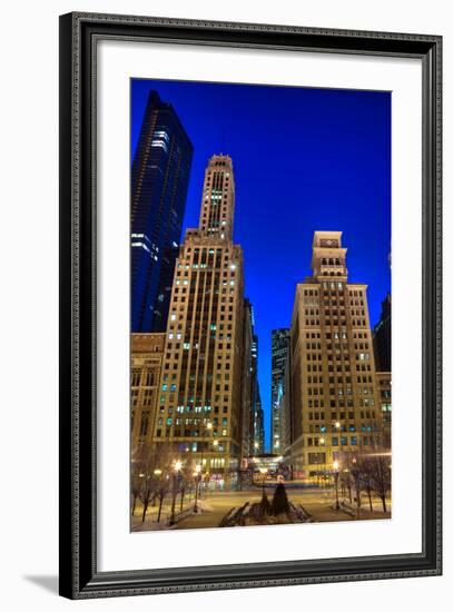 Chicago City Canyon-Steve Gadomski-Framed Photographic Print