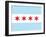 Chicago City Flag Poster Print-null-Framed Art Print