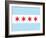 Chicago City Flag Poster Print-null-Framed Art Print