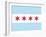 Chicago City Flag Poster Print-null-Framed Art Print