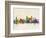 Chicago City Skyline-Michael Tompsett-Framed Art Print