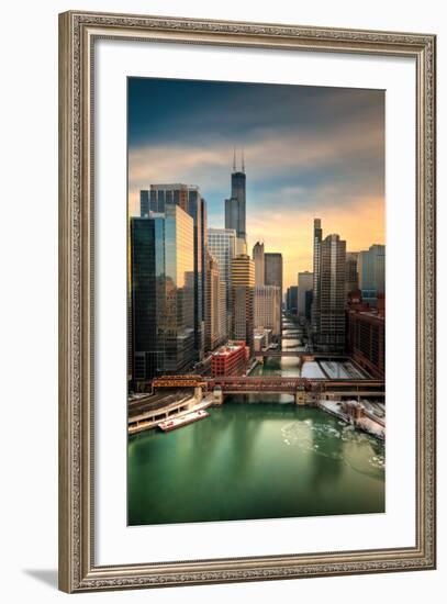 Chicago City View Afternoon-Steve Gadomski-Framed Photographic Print