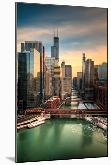 Chicago City View Afternoon-Steve Gadomski-Mounted Photographic Print