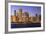 Chicago Cityscape at Dusk Viewed from Lake Michigan, Chicago, Illinois, United States of America-Amanda Hall-Framed Photographic Print