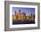 Chicago Cityscape at Dusk Viewed from Lake Michigan, Chicago, Illinois, United States of America-Amanda Hall-Framed Photographic Print