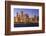 Chicago Cityscape at Dusk Viewed from Lake Michigan, Chicago, Illinois, United States of America-Amanda Hall-Framed Photographic Print