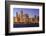 Chicago Cityscape at Dusk Viewed from Lake Michigan, Chicago, Illinois, United States of America-Amanda Hall-Framed Photographic Print