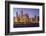 Chicago Cityscape at Dusk Viewed from Lake Michigan, Chicago, Illinois, United States of America-Amanda Hall-Framed Photographic Print