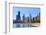 Chicago Cityscape from North Avenue Beach, John Hancock Center on the Left, Chicago, Illinois, USA-Amanda Hall-Framed Photographic Print