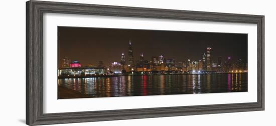 Chicago Cubs Skyline-Patrick Warneka-Framed Photographic Print