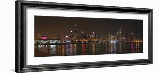 Chicago Cubs Skyline-Patrick Warneka-Framed Photographic Print