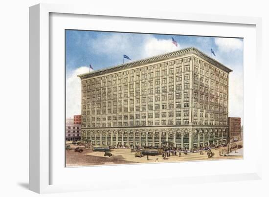 Chicago Department Store-null-Framed Art Print