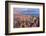 Chicago Downtown Aerial View at Dusk with Skyscrapers and City Skyline at Michigan Lakefront-Songquan Deng-Framed Photographic Print