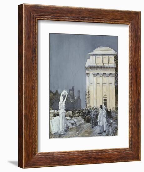 Chicago Exposition, 1892-Childe Hassam-Framed Giclee Print