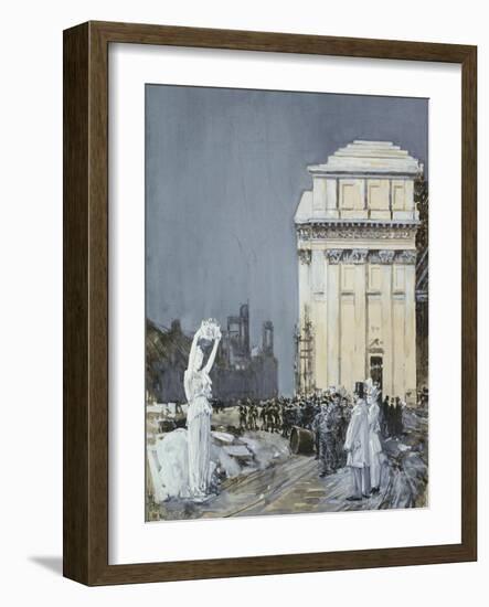 Chicago Exposition, 1892-Childe Hassam-Framed Giclee Print