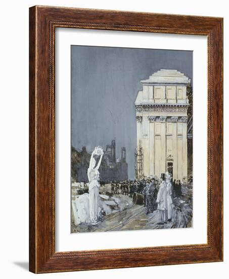 Chicago Exposition, 1892-Childe Hassam-Framed Giclee Print