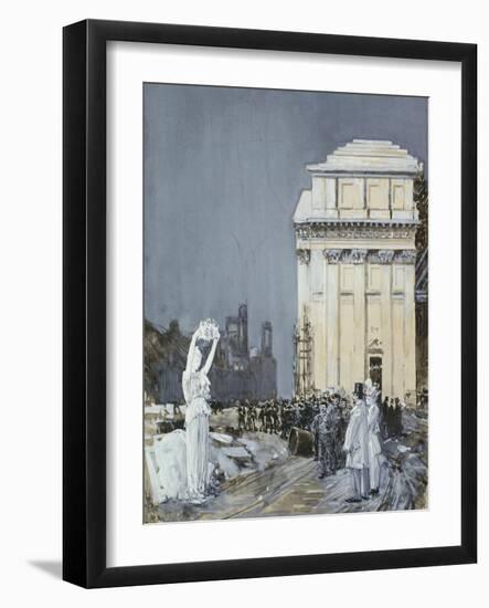 Chicago Exposition, 1892-Childe Hassam-Framed Giclee Print