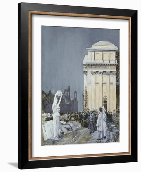 Chicago Exposition, 1892-Childe Hassam-Framed Giclee Print