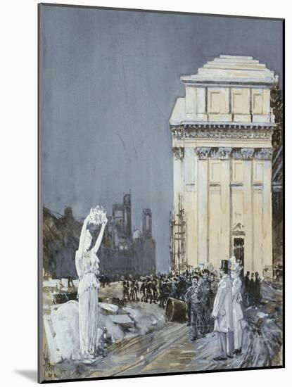 Chicago Exposition, 1892-Childe Hassam-Mounted Giclee Print