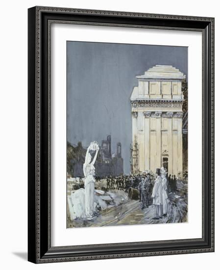 Chicago Exposition, 1892-Childe Hassam-Framed Giclee Print