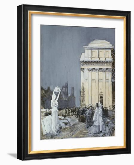 Chicago Exposition, 1892-Childe Hassam-Framed Giclee Print