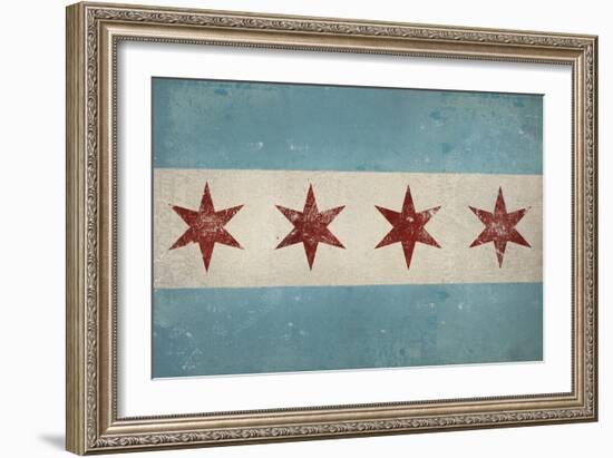 Chicago Flag-Ryan Fowler-Framed Art Print