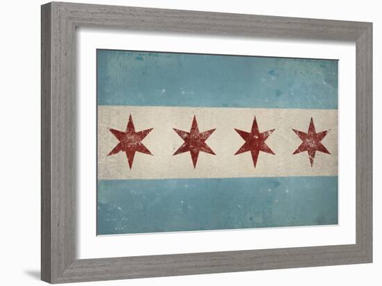 Chicago Flag-Ryan Fowler-Framed Art Print