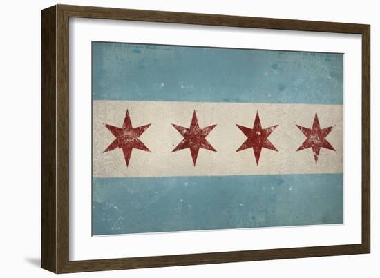 Chicago Flag-Ryan Fowler-Framed Art Print