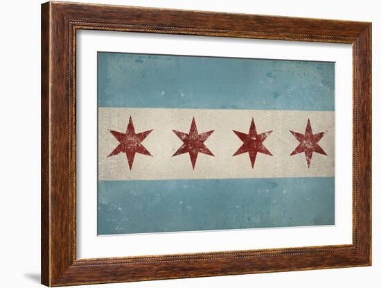 Chicago Flag-Ryan Fowler-Framed Art Print