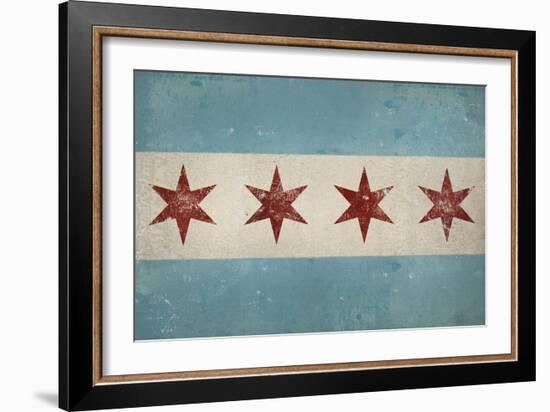 Chicago Flag-Ryan Fowler-Framed Art Print