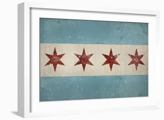 Chicago Flag-Ryan Fowler-Framed Art Print