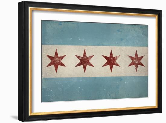 Chicago Flag-Ryan Fowler-Framed Art Print