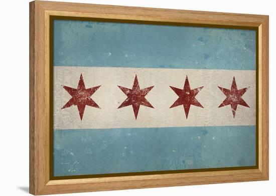 Chicago Flag-Ryan Fowler-Framed Stretched Canvas