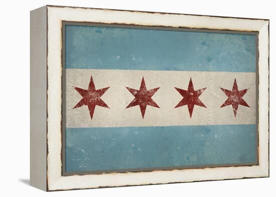 Chicago Flag-Ryan Fowler-Framed Stretched Canvas