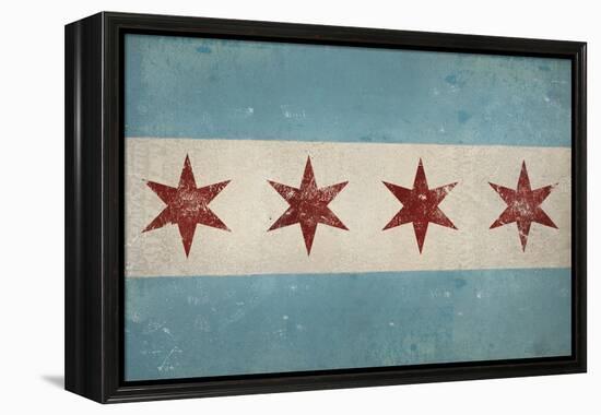 Chicago Flag-Ryan Fowler-Framed Stretched Canvas