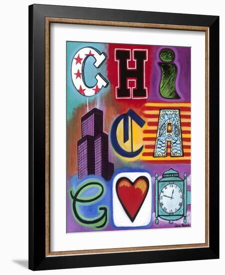 Chicago Flag-Carla Bank-Framed Giclee Print