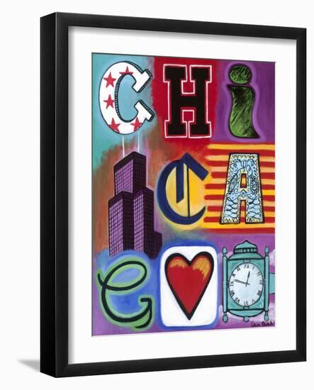Chicago Flag-Carla Bank-Framed Giclee Print