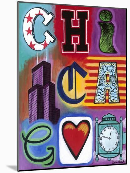 Chicago Flag-Carla Bank-Mounted Giclee Print