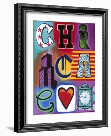 Chicago Flag-Carla Bank-Framed Giclee Print